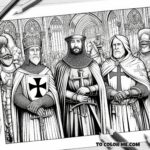 Crusades Era: Saint Bernard Coloring Page
