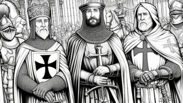 Crusades Era: Saint Bernard Coloring Page