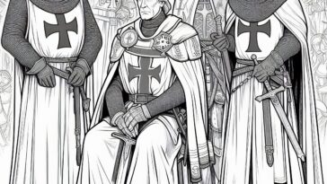 Virtuous Abbot: St. Bernard Coloring Activity