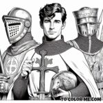 Cistercian Reformer: Saint Bernard Coloring Sheet