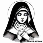 Franciscan Foundress: Clare Coloring Pages