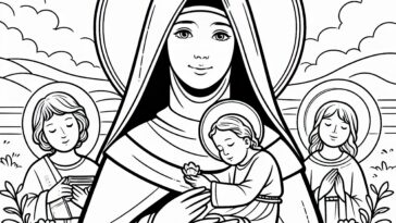 Devoted Disciple: St. Clare of Assisi Coloring Pages