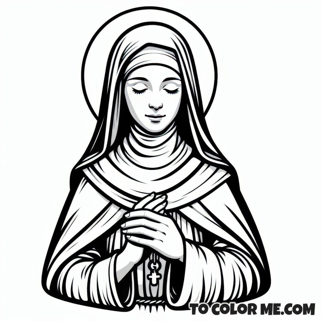Assisi’s Holy Virgin: Clare Coloring Book – To Color Me Faithful