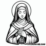 Assisi's Holy Virgin: Clare Coloring Book