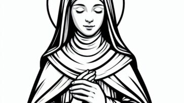 Assisi's Holy Virgin: Clare Coloring Book