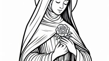 Monastic Maiden: St. Clare Coloring Book