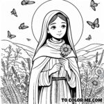 Prayerful Poor Clare: Saint Clare Coloring Book