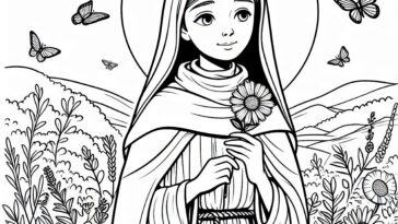 Prayerful Poor Clare: Saint Clare Coloring Book