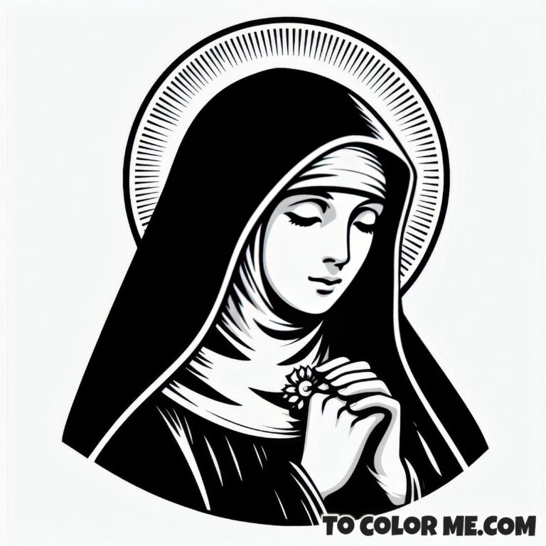 Franciscan Sister: St. Clare of Assisi Coloring Book – To Color Me Faithful