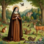Medieval Mystic: Saint Clare Coloring Pages