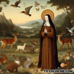 Poverty's Princess: St. Clare Coloring Pages