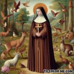 Noble to Nun: Saint Clare Coloring Book