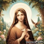 Founder of Poor Clares: St. Clare of Assisi Coloring Book