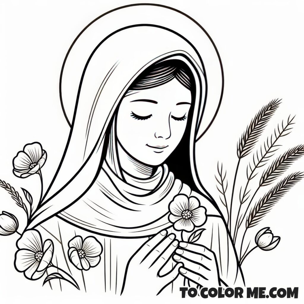 Bride of Christ: Saint Clare Coloring Pages