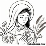 Bride of Christ: Saint Clare Coloring Pages
