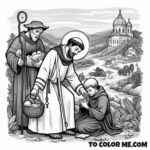 Preacher of Truth: Saint Dominic Coloring Pages