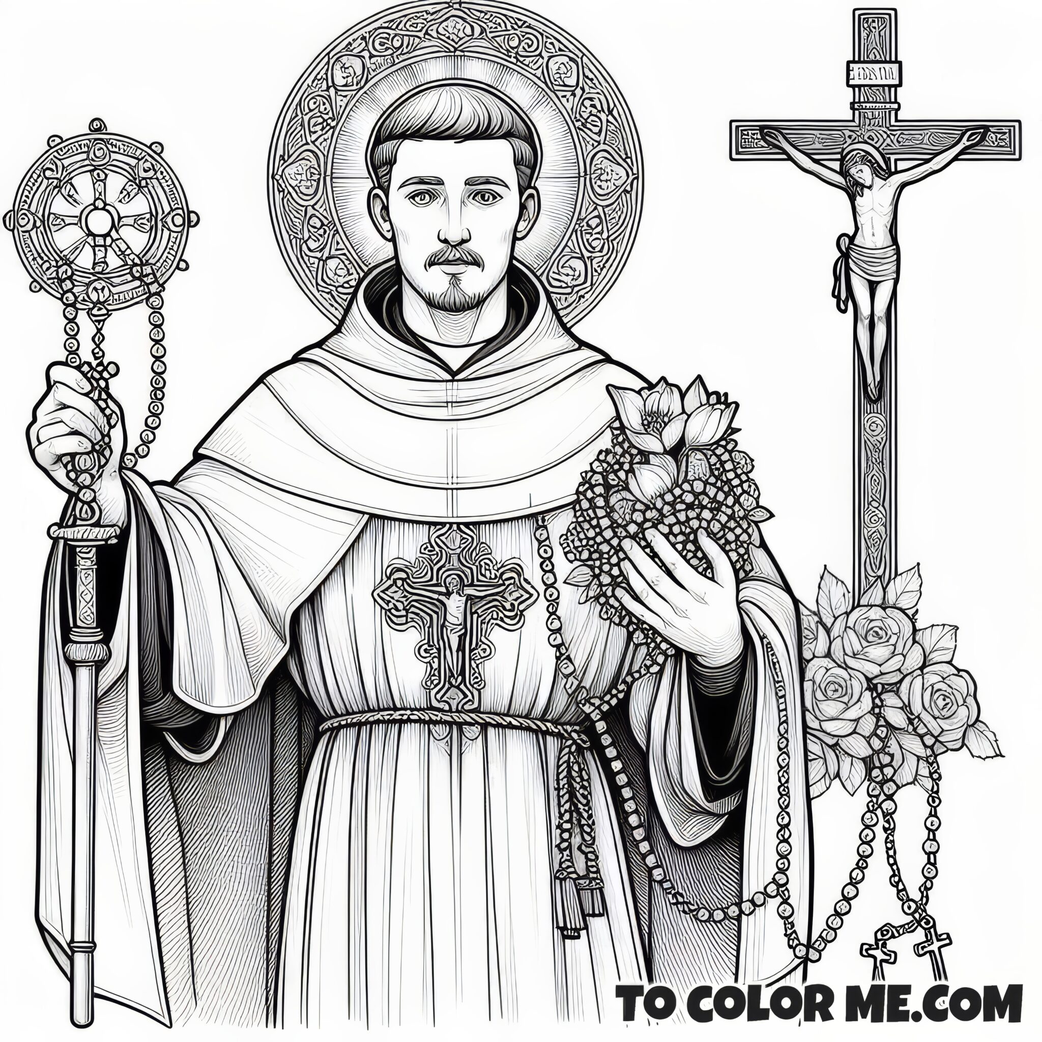 Catholic Reformer: Saint Dominic Coloring Book – To Color Me Faithful