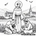 Patron of Scientists: St. Dominic Coloring Pages