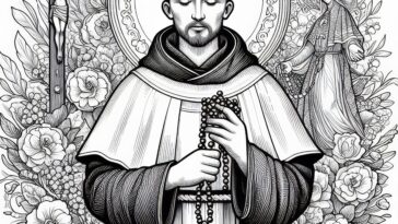 Spanish Noble Saint: Dominic Coloring Book