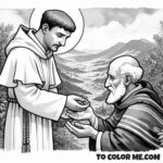 Ascetic Preacher: St. Dominic Coloring Book