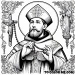 Rosary Promoter: St. Dominic Coloring Pages