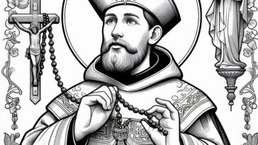 Rosary Promoter: St. Dominic Coloring Pages