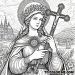 Empress Helena's Holy Land Journey: Coloring Sheet