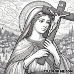 Roman Augusta: Saint Helena Coloring Activity