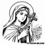 Constantine's Mother: St. Helena Coloring Page