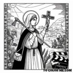 Relic Hunter Saint: Helena Coloring Sheet