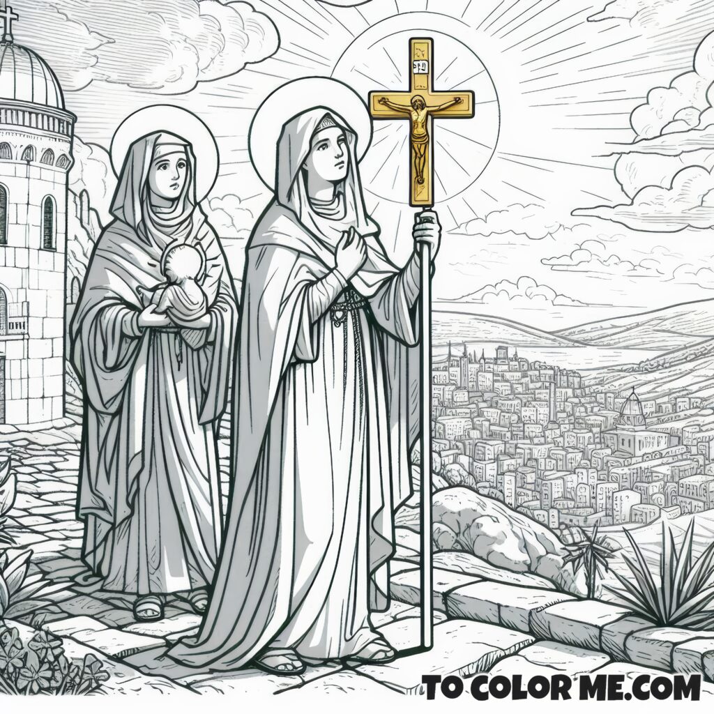 Jerusalem's Church Builder: St. Helena Coloring
