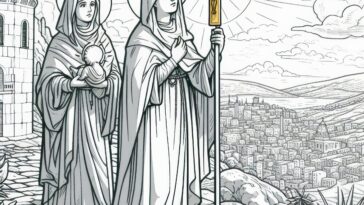 Jerusalem's Church Builder: St. Helena Coloring
