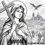 Holy Land Explorer: St. Helena Coloring Activity