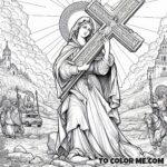 Crucifixion Relics: Saint Helena's Quest Coloring