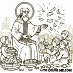 Saint Hyacinth: Apostle of the North Coloring Page