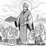 Polish Dominican Saint: Hyacinth Coloring Sheet