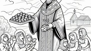 Polish Dominican Saint: Hyacinth Coloring Sheet