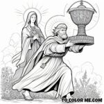 Miracle Worker: St. Hyacinth Coloring Activity