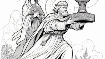 Miracle Worker: St. Hyacinth Coloring Activity
