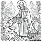 Polish Miracle Saint: Hyacinth Coloring Sheet