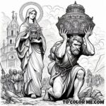 Siege of Kiev Hero: Saint Hyacinth Coloring Page