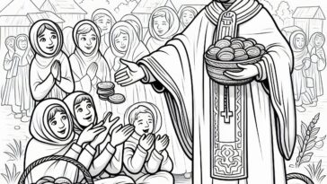 Miraculous Strength: Saint Hyacinth Coloring Activity