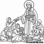 Polish Dumpling Saint: St. Hyacinth Coloring Page