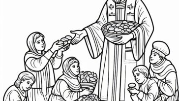 Polish Dumpling Saint: St. Hyacinth Coloring Page