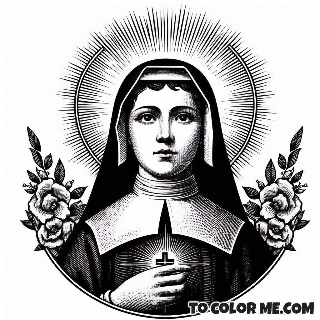 Widow's Faith: St. Jane Frances Coloring Pages
