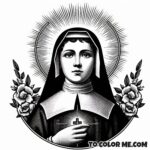 Widow's Faith: St. Jane Frances Coloring Pages