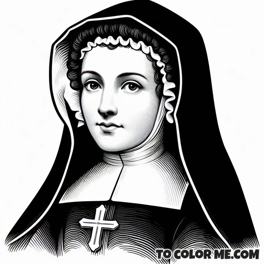 Spiritual Journey: St. Jane Frances Coloring Book