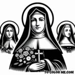 Francis de Sales' Disciple: St. Jane Frances Coloring Book