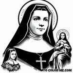 Baroness to Blessed: St. Jane Frances Coloring Book