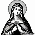 Spiritual Motherhood: Jane de Chantal Coloring Pages